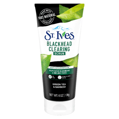 St. Ives BLACKHEAD CLEARING GREEN TEA FACE SCRUB - Rougecosmetics